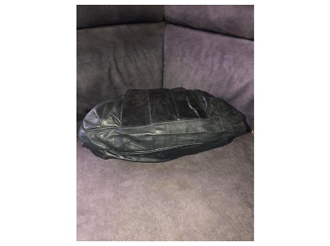 See by Chloé Hobo-Tasche Leder Schwarz Python - Ansicht 2