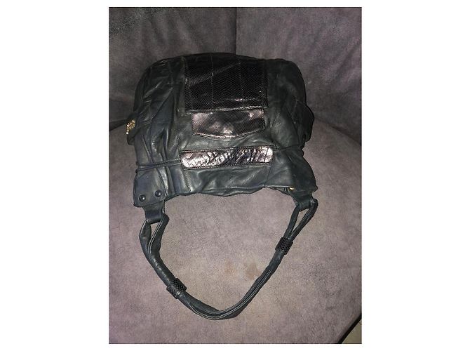 See by Chloé Hobo-Tasche Leder Schwarz Python - Ansicht 4