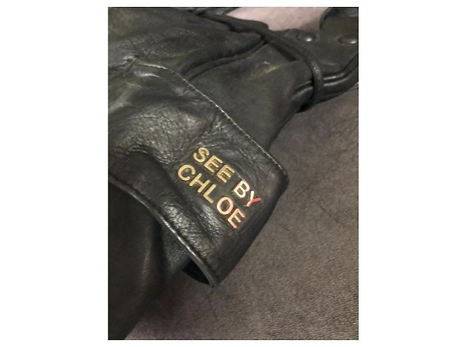 See by Chloé Hobo-Tasche Leder Schwarz Python - Ansicht 6