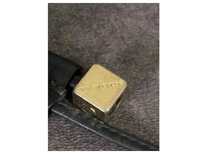 See by Chloé Hobo-Tasche Leder Schwarz Python - Ansicht 9
