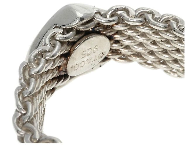 Tiffany & Co. Somerset Heart Mesh Ring Silber - Ansicht 10