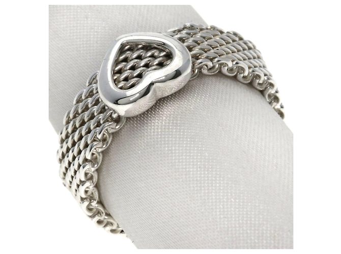 Tiffany & Co. Somerset Heart Mesh Ring Silber - Ansicht 2