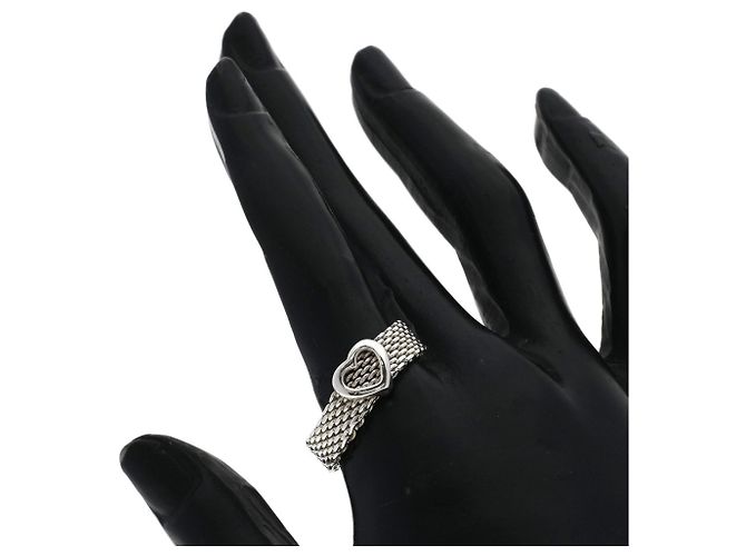 Tiffany & Co. Somerset Heart Mesh Ring Silber - Ansicht 5