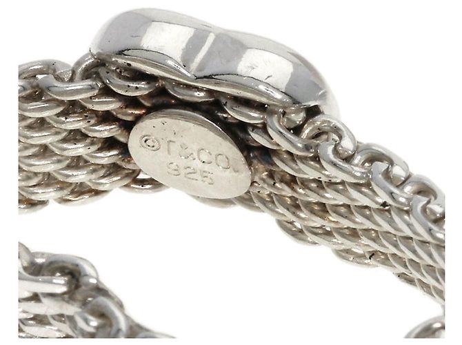 Tiffany & Co. Somerset Heart Mesh Ring Silber - Ansicht 6