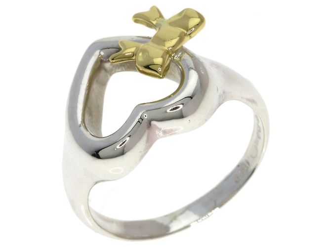 Tiffany & Co. Heart Ribbon Ring Silber Golden - Ansicht 2