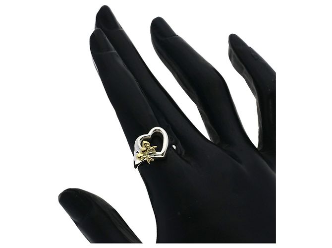 Tiffany & Co. Heart Ribbon Ring Silber Golden - Ansicht 6