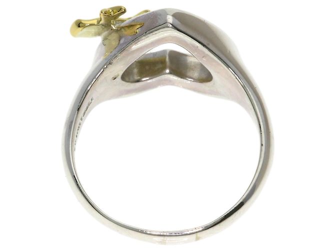 Tiffany & Co. Heart Ribbon Ring Silber Golden - Ansicht 8