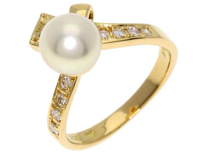 Céline Anel Celine Pearl Diamond em Ouro Amarelo 18K - vista 2