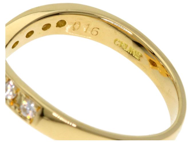 Céline Anel Celine Pearl Diamond em Ouro Amarelo 18K - vista 6