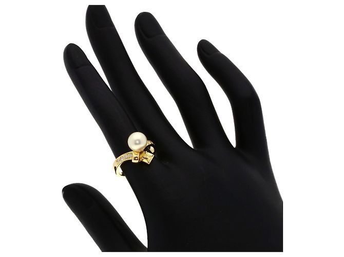Céline Anel Celine Pearl Diamond em Ouro Amarelo 18K - vista 7