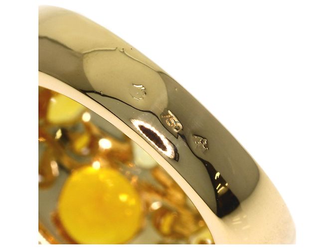 Anello Chanel Sun Motif in zaffiro giallo e diamante D'oro - vista 6
