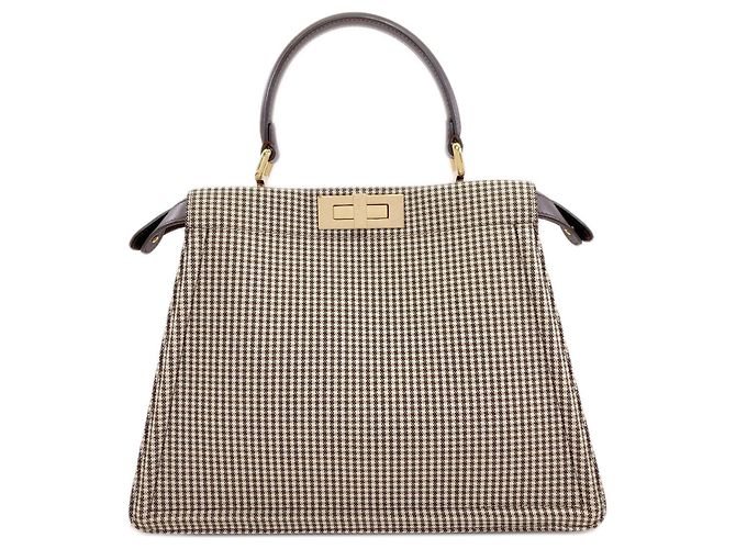 Borsa Fendi Peekaboo I.U Medium Marrone - vista 2
