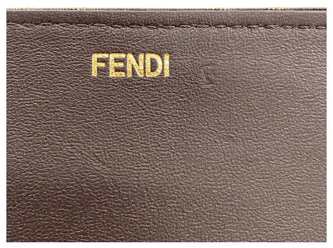 Borsa Fendi Peekaboo I.U Medium Marrone - vista 7