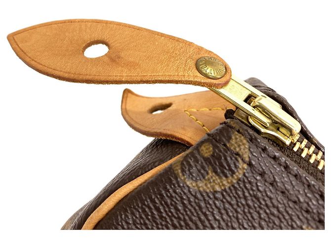 Borsa Louis Vuitton M41528 Speedy 25 Marrone Monogramma - vista 11