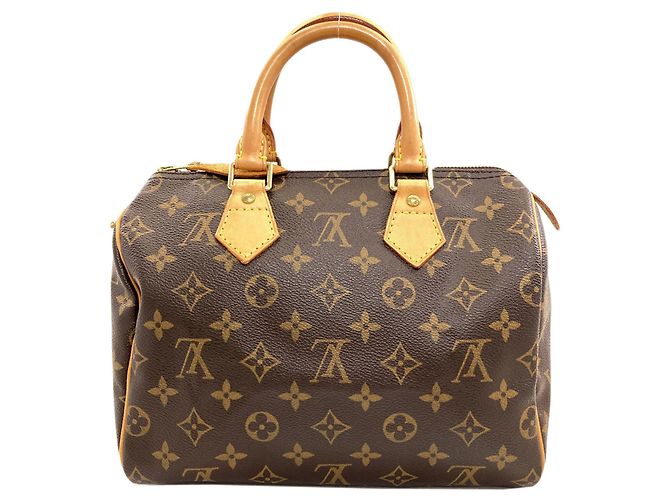 Borsa Louis Vuitton M41528 Speedy 25 Marrone Monogramma - vista 2
