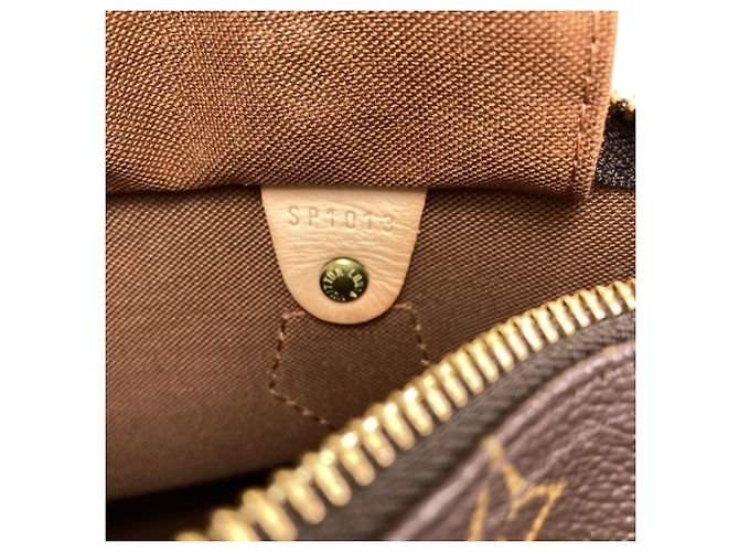 Borsa Louis Vuitton M41528 Speedy 25 Marrone Monogramma - vista 6