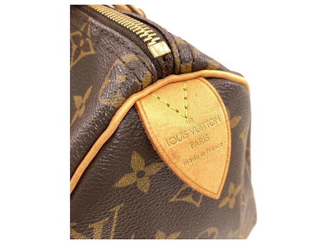 Borsa Louis Vuitton M41528 Speedy 25 Marrone Monogramma - vista 8