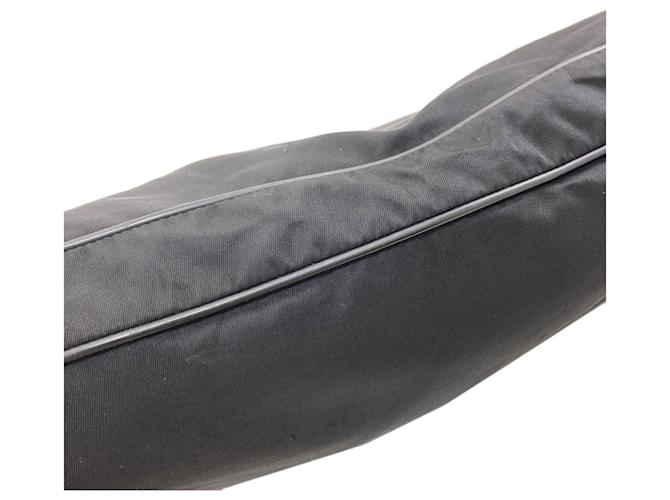 Borsa a tracolla in nylon nero Prada - vista 14