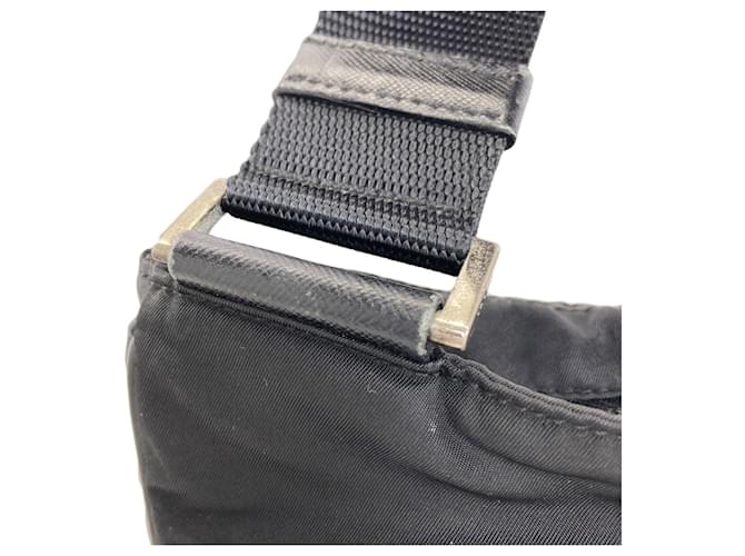 Borsa a tracolla in nylon nero Prada - vista 16