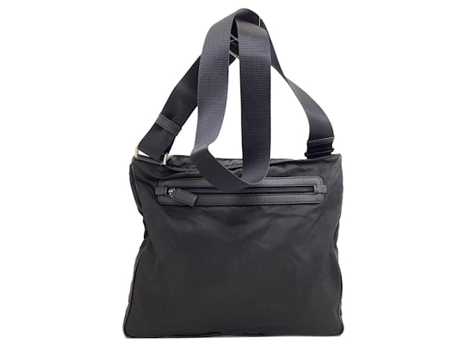 Borsa a tracolla in nylon nero Prada - vista 2