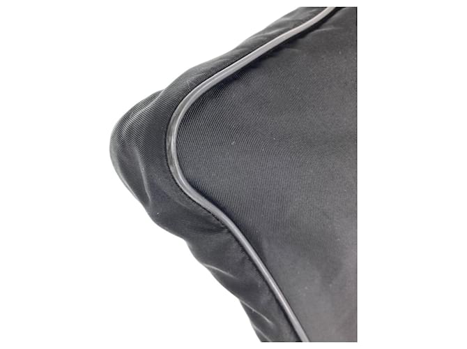 Borsa a tracolla in nylon nero Prada - vista 22