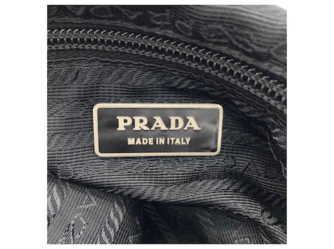 Borsa a tracolla in nylon nero Prada - vista 6