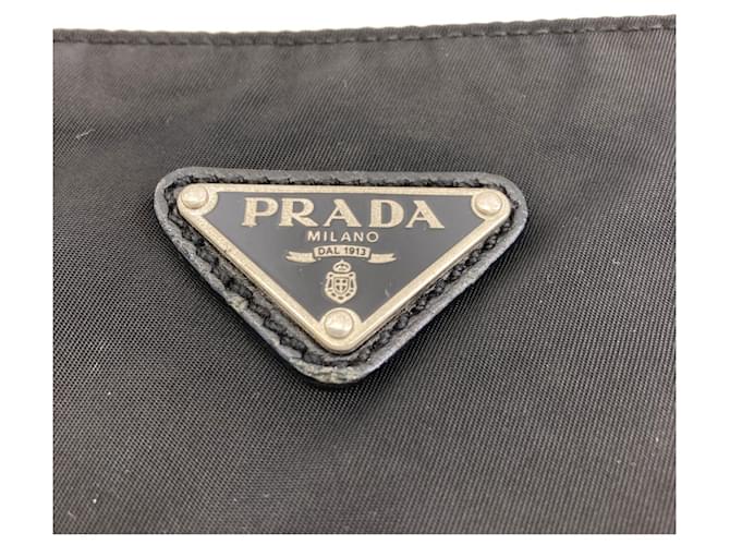 Borsa a tracolla in nylon nero Prada - vista 8