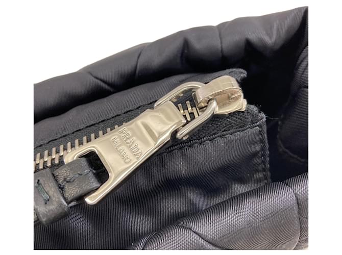 Borsa Tote Trapuntata Prada Nero - vista 13