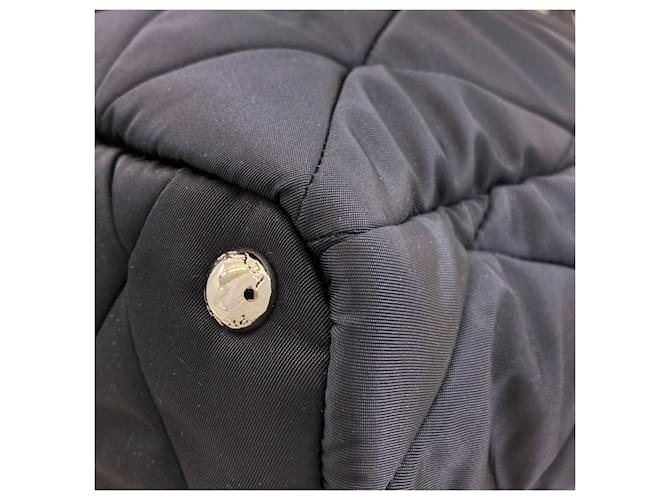 Borsa Tote Trapuntata Prada Nero - vista 17