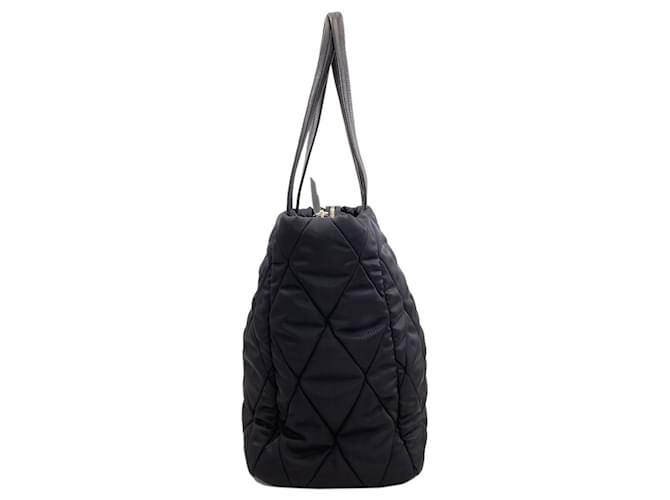 Borsa Tote Trapuntata Prada Nero - vista 3