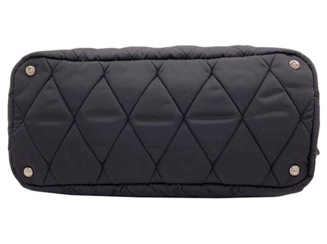 Borsa Tote Trapuntata Prada Nero - vista 4