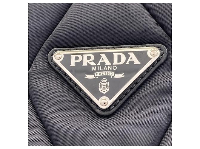 Borsa Tote Trapuntata Prada Nero - vista 8