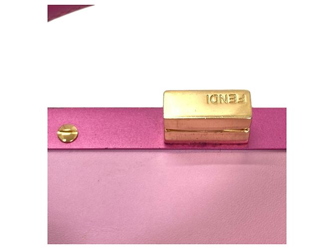 Borsa 2-Way Fendi Peekaboo Mini Blu Porpora - vista 19