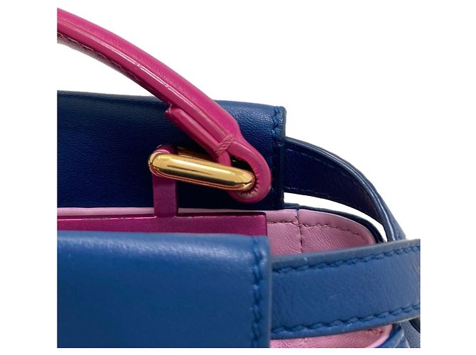 Borsa 2-Way Fendi Peekaboo Mini Blu Porpora - vista 23