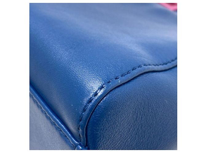 Borsa 2-Way Fendi Peekaboo Mini Blu Porpora - vista 25