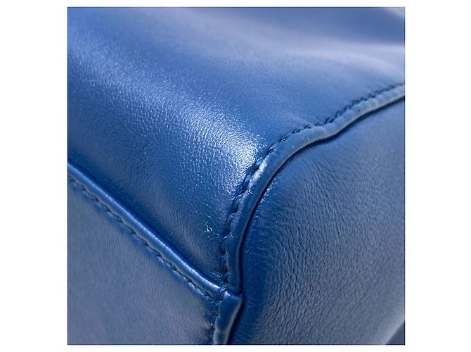 Borsa 2-Way Fendi Peekaboo Mini Blu Porpora - vista 27