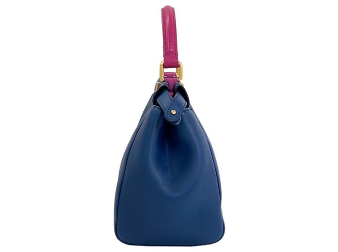 Borsa 2-Way Fendi Peekaboo Mini Blu Porpora - vista 3