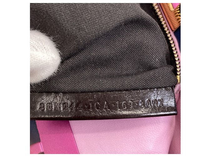 Borsa 2-Way Fendi Peekaboo Mini Blu Porpora - vista 8