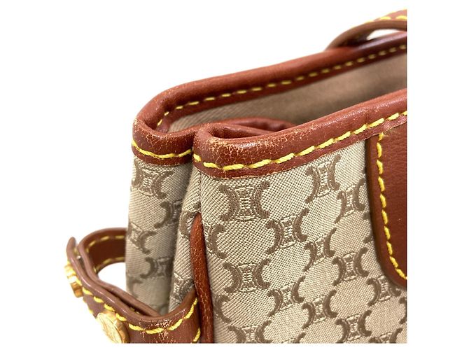 Céline Borsa Celine motivo Macadam Marrone - vista 11