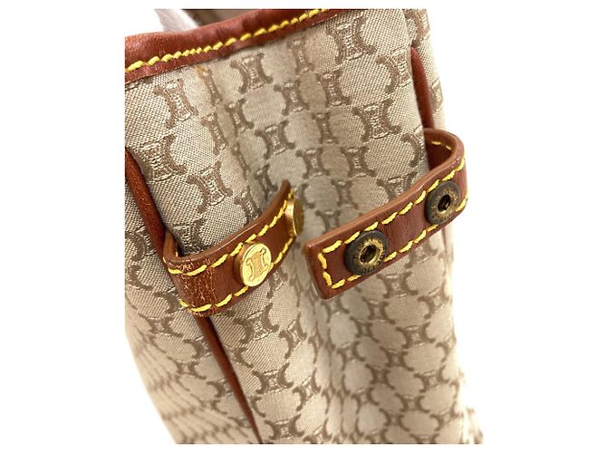 Céline Borsa Celine motivo Macadam Marrone - vista 12