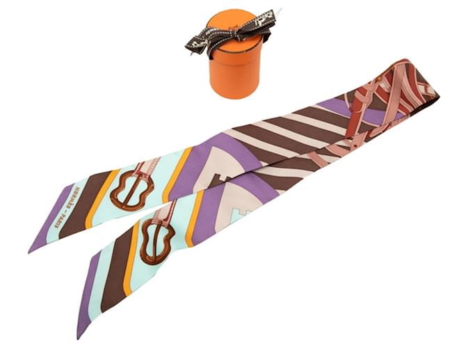 Hermès Hermes Twilly Coaching Schal Mehrfarben - Ansicht 6