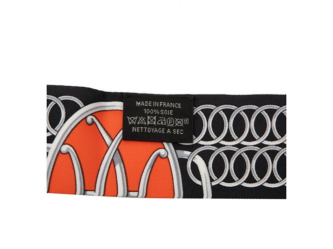 Hermès Hermes Twilly Lift Profile Schal Mehrfarben Marineblau - Ansicht 5