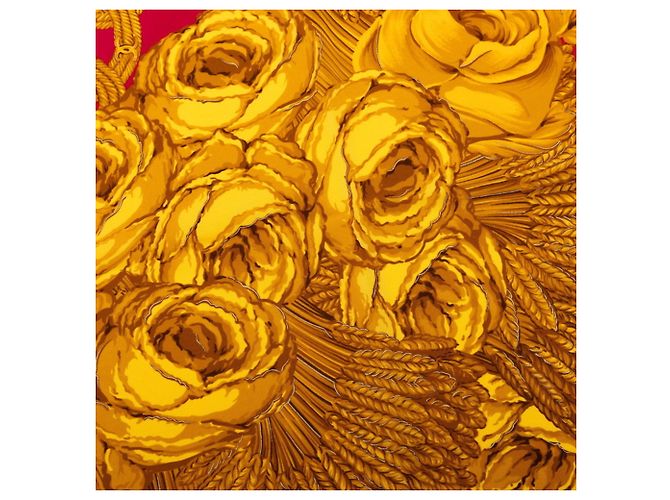 Chanel Camellia Coco Mark Seidentuch Pink Golden - Ansicht 3