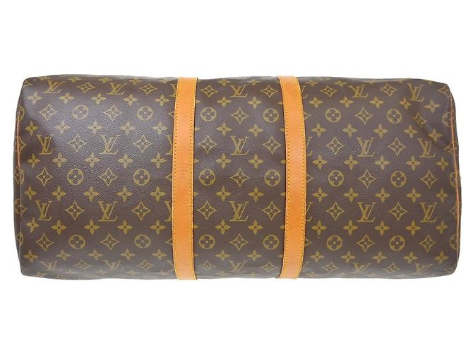 Louis Vuitton Keepall Monogram Canvas 55 Marron - vue 6