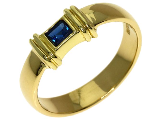 Tiffany & Co. 18K Gelbgold Stacking-Ring mit Saphiren - Ansicht 2
