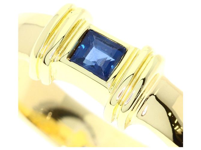 Tiffany & Co. 18K Gelbgold Stacking-Ring mit Saphiren - Ansicht 7