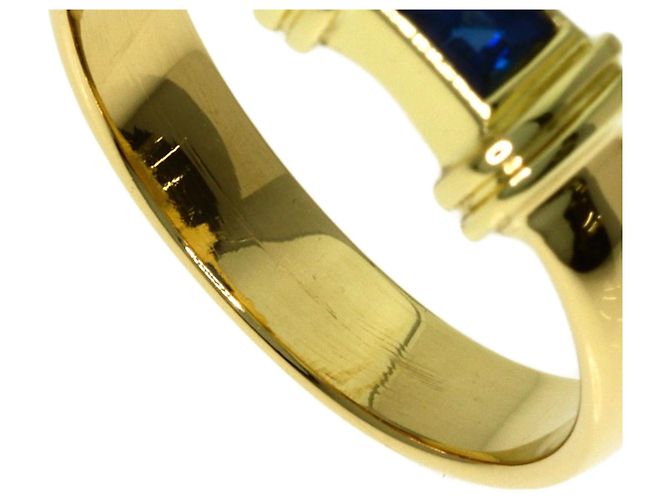 Tiffany & Co. 18K Gelbgold Stacking-Ring mit Saphiren - Ansicht 8