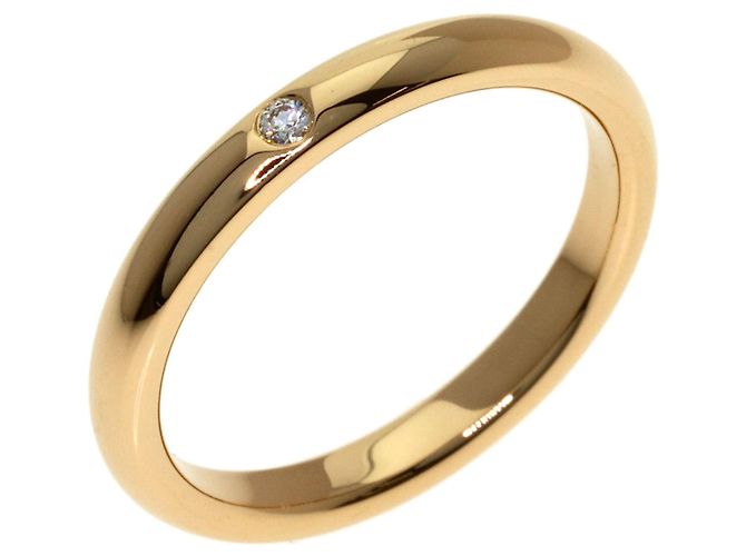 Tiffany & Co. 18K Roségold Stacking-Ring mit Diamant - Ansicht 2