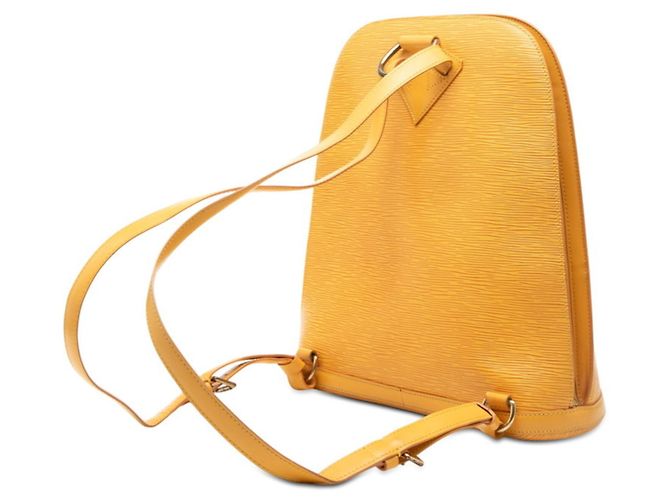 Zaino Louis Vuitton Epi Gobelin in pelle gialla Giallo - vista 2