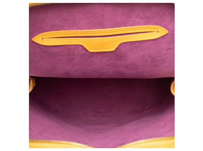 Zaino Louis Vuitton Epi Gobelin in pelle gialla Giallo - vista 4
